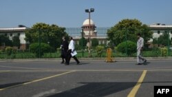 A general view of the Supreme court of India is pictured in New Delhi, Sept. 27, 2018. 
