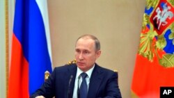 Ruski predsednik Vladimir Putin na sastanku vlade (arhivski snimak)