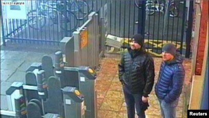Hai nghi phạm điệp viên Nga bị hình ảnh CCTV ghi lại
