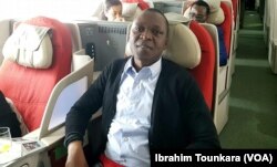 Le ministre ivoirien des Transports Amadou Kone à Abidjan, en Côte d'Ivoire, le 12 mai 2018. (VOA/Ibrahim Tounkara)