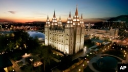Le siège mondial de l'Eglise mormone, Salt Lake City dans l'Utah aux Etats-Unis