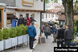 Sa snimanja filma Danisa Tanovića "Deset u pola", 3. maj 2021. (Izvor: Sarajevo Film Festival)