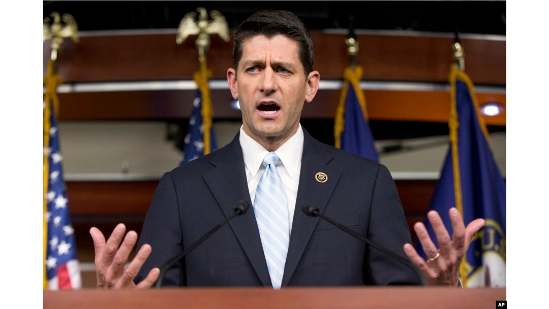 Rep. Paul Ryan, R- Wis., speaks at a news conference following a House Republican meeting, Oct. 20, 2015, on Capitol Hill in Washington. The House Republican caucus is set to formally pick Ryan as its choice for House speaker on Oct. 28.