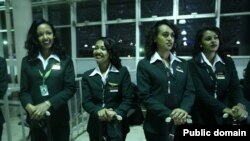 female flight crew