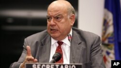 José Miguel Insulza, secretario general de la OEA destacó que el dinero será empleado en mejorar el sistema judicial de los países de América Latina. 