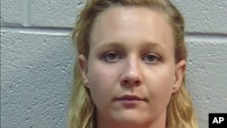 This June 2017 photo released by the Lincoln County (Ga.) Sheriff's Office, shows Reality Winner. Winner, is being held for federal authorities at the Lincoln County, Ga., jail.