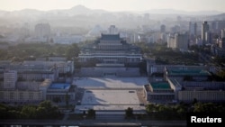Quang cảnh chụp từ một tour du lịch do nhà nước Bắc Triều Tiên kiểm soát. Anh Warmbier bị bắt khi đang tham gia tour du lịch tại đây. Ảnh: Reuters.