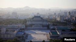 북한 평양 주체사상탑에서 바라본 김일성 광장. (자료사진)