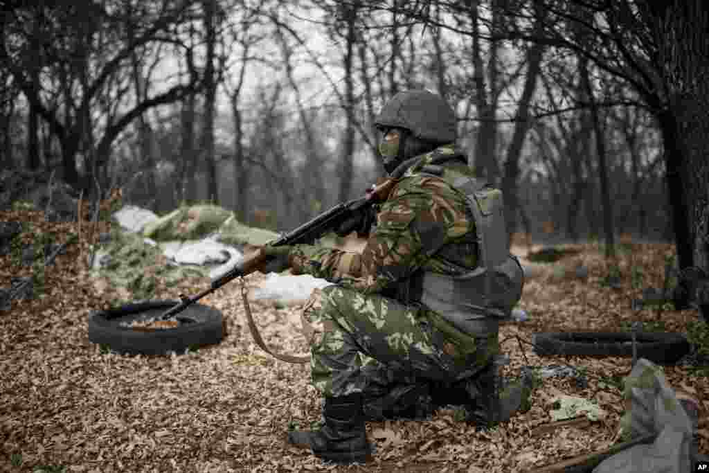 Український військовий у Сіверському Донці