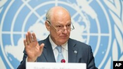 Staffan de Mistura, l'émissaire des Nations unies pour la Syrie, à Genève le 14 juillet 2017.