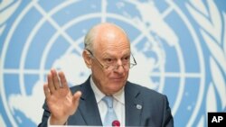 스테판 데 미스투라 유엔 시리아 특사.