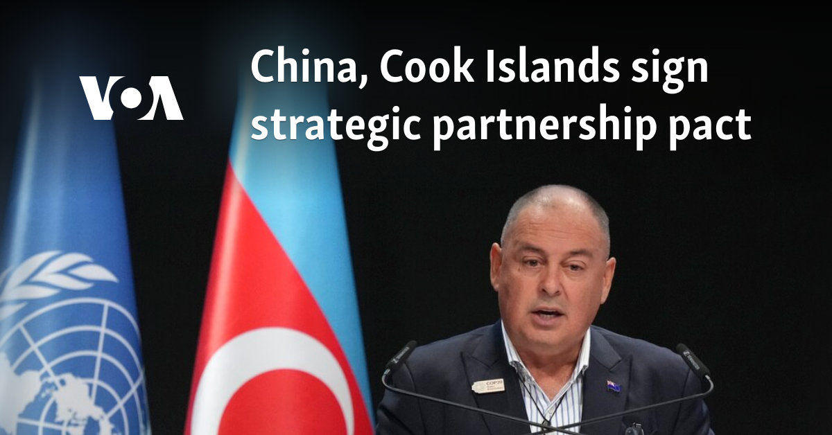 China, Cook Islands sign strategic partnership pact