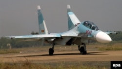 Máy bay chiến đấu Su-30 MK2 do Nga sản xuất.