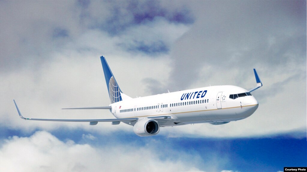 Một chiếc máy bay của hãng United Airlines.