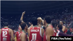 L'équipe de la Tunisie ont remporté la finale de l'Afrobasket, le 16 septembre 2016.