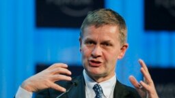 Ông Erik Solheim tại Diễn đàn Kinh tế Thế giới tại Davos, Thụy Sỹ
