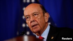 US Commerce Secretary Wilbur Ross holds a news conference at the Department of Commerce in Washington, D.C., March 10, 2017.
