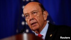 US Commerce Secretary Wilbur Ross holds a news conference at the Department of Commerce in Washington, D.C., March 10, 2017.