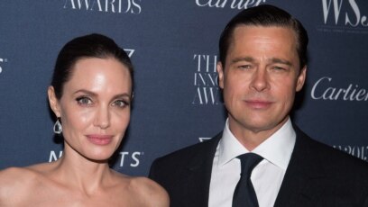 Angelina Jolie dan Brad Pitt, 4 November 2015. (Foto: dok.)