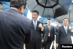 2019年6月27日，在日本大阪府泉佐野举行的G20领导人峰会开始前，中国国家主席习近平抵达日本关西国际机场。