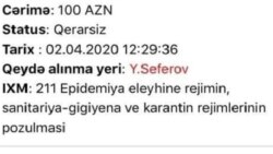 Koronavirus cərimələri