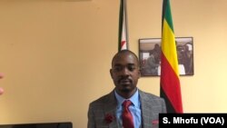 Nelson Chamisa, the president of Movement for Democratic Change Alliance says his party has not received the official voters roll from the Zimbabwe Electoral Commission, 17 June 2018.