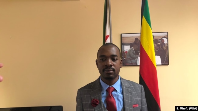 Nelson Chamisa, the president of Movement for Democratic Change Alliance says his party has not received the official voters roll from the Zimbabwe Electoral Commission, 17 June 2018.