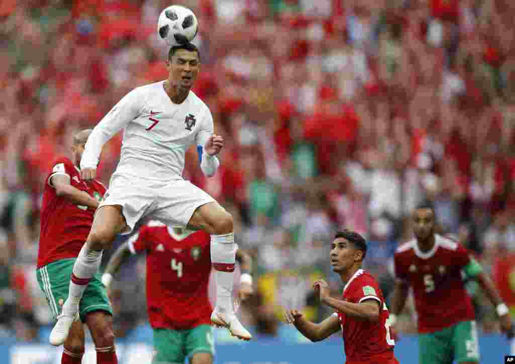 APTOPIX Russia Soccer WCup Portugal Morocco