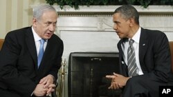 President Barack Obama meets with Prime Minister Benjamin Netanyahu of Israel in the Oval Office at the White House in Washington, May 20, 2011