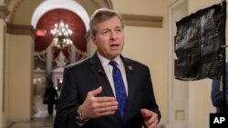 FILE - Rep. Charlie Dent, R-Pa., on Capitol Hill in Washington, March 23, 2017.
