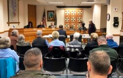 The three-member Tillamook County Board of Commissioners hearing final testimony on Thursday January 9, 2020.