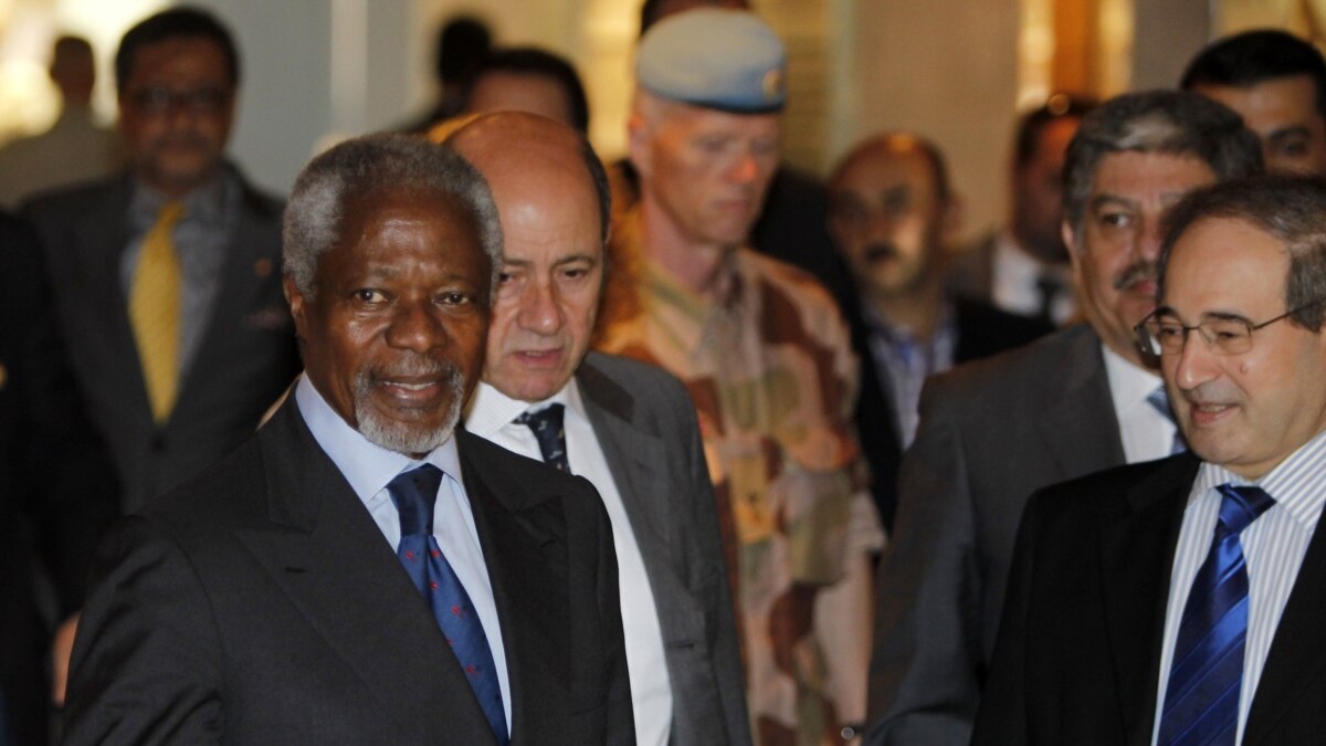 Annan In Syria For Talks With Assad 5703