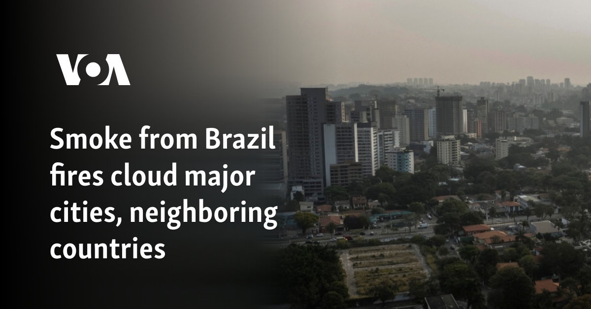 Smoke from Amazon Wildfires Affects Brazil's Cities