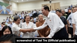 Chủ tịch Trần Đại Quang gặp cử tri ở thành phố HCM, tháng 6/2018