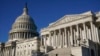 Kantor Senat AS dan kubah Gedung Capitol di Washington D.C., 30 September 2021. (AP/Patrick Semansky)