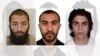 یوسف زغبه (نفر اول از راست)، رشید رضوان، و خرم شازاد بات (چپ) سه عامل حملات تروریستی ۱۳ خرداد ۱۳۹۶ در لندن معرفی شده اند.