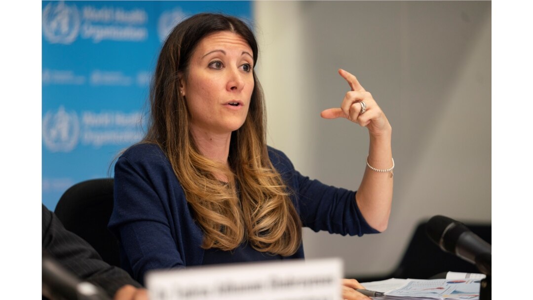 Maria Van Kerkhove, Pimpinan Teknis Program Keadaan Darurat Kesehatan WHO menghadiri konferensi pers