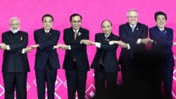 지난 2019년 태국 방콕 제3차 역내포괄적경제동반자협정(RCEP)정상회의에서 리커창(왼쪽 두번째) 중국 총리와 스콧 모리슨(오른쪽 두번째) 호주 총리 등 참가자들이 기념촬영하고 있다.