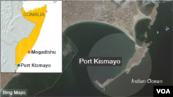 Bản đồ thành phố cảng Kismayo, Somalia