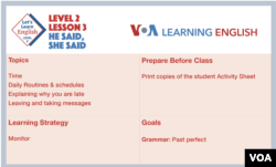 Let's Learn English Level 2 Lesson 3 Lesson Plan