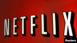 FILE - The Netflix logo.