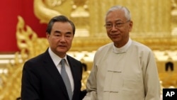 တရုတ်နိုင်ငံခြားရေးဝန်ကြီး သမ္မတ ဦးထင်ကျော် နှင့်တွေ့ဆုံ