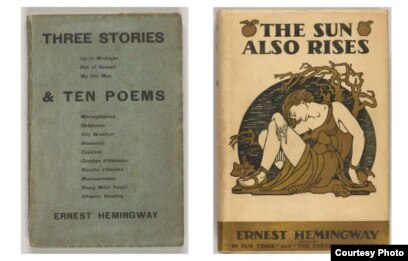 希少　Three Novels by Ernest Hemingway NYC Exhibition Looks at Hemingway's Life and Writings
