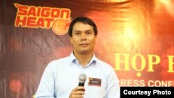 Ông Connor Nguyen, người sáng lập Saigon Heat, đội bóng rổ chuyên nghiệp đầu tiên của Việt Nam. 