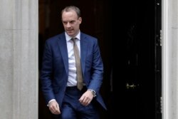 Archivo - Dominic Raab, ministro de Relaciones Exteriores británico.