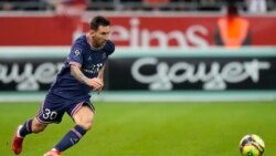 Messi a lokacin wasansu da Reims