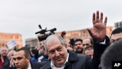 Armenian President Armen Sarkissian was diagnosed with coronavirus in January and was briefly hospitalized in London. 