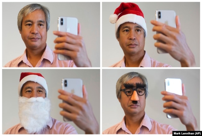 iPhone produksi Apple menggunakan "FaceID" untuk membuka kunci smartphone.