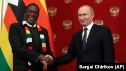 UMongameli Emmerson Mnangagwa lomkhokheli wakwele Russia uMnu. Vladmir Putin