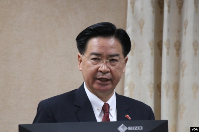 台湾外交部长吴釗燮28日在立法院接受质询